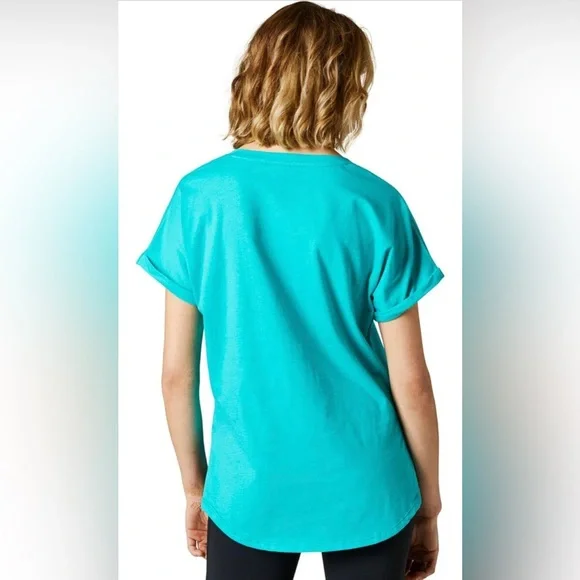 FOX Racing Women’s Boundary Short Sleeve Top Size Small Teal - Picture 5 of 7